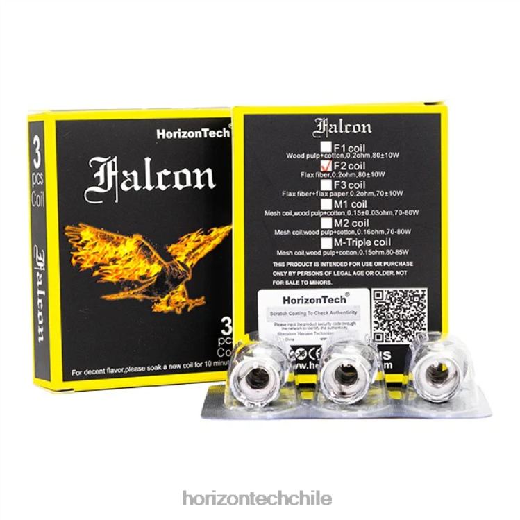 HorizonTech Falcon bobinas (paquete de 3) bobina f2 0.2ohm - HorizonTech Vape Kit 2ZV4Z160