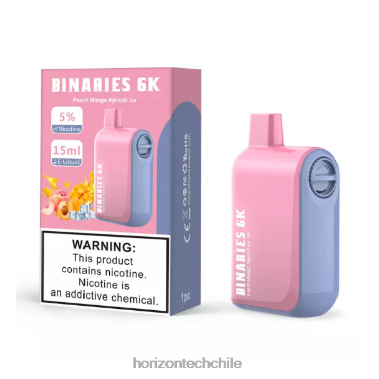 HorizonTech Binaries Cabin desechable 15ml melocotón mango albaricoque hielo - Horizon Tech Vape 2ZV4Z52