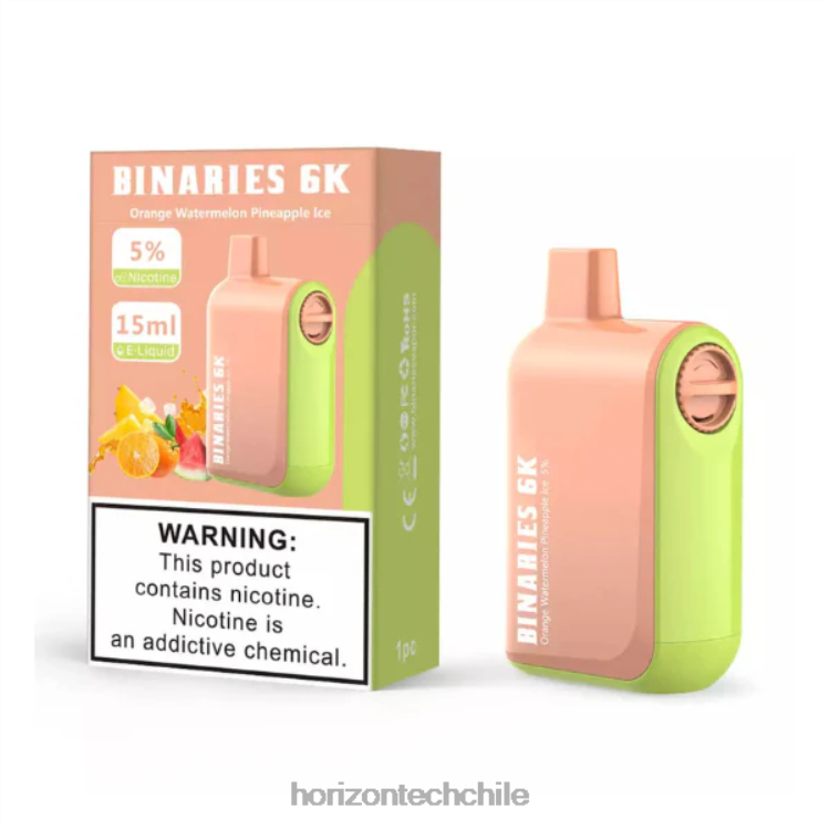HorizonTech Binaries Cabin desechable 15ml naranja sandía piña hielo - HorizonTech Vape Kit 2ZV4Z50
