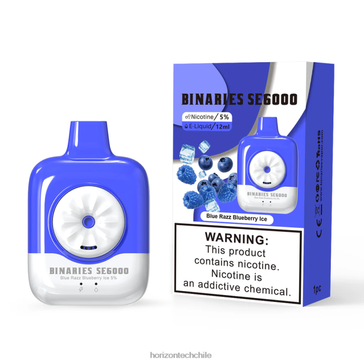 HorizonTech Binaries Cabin desechable se 12ml hielo de arándano azul razz - HorizonTech Disposable Vape 2ZV4Z141