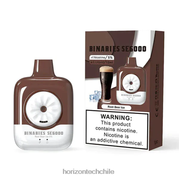 HorizonTech Binaries Cabin desechable se 12ml hielo de cerveza de raíz - HorizonTech Chile 2ZV4Z156