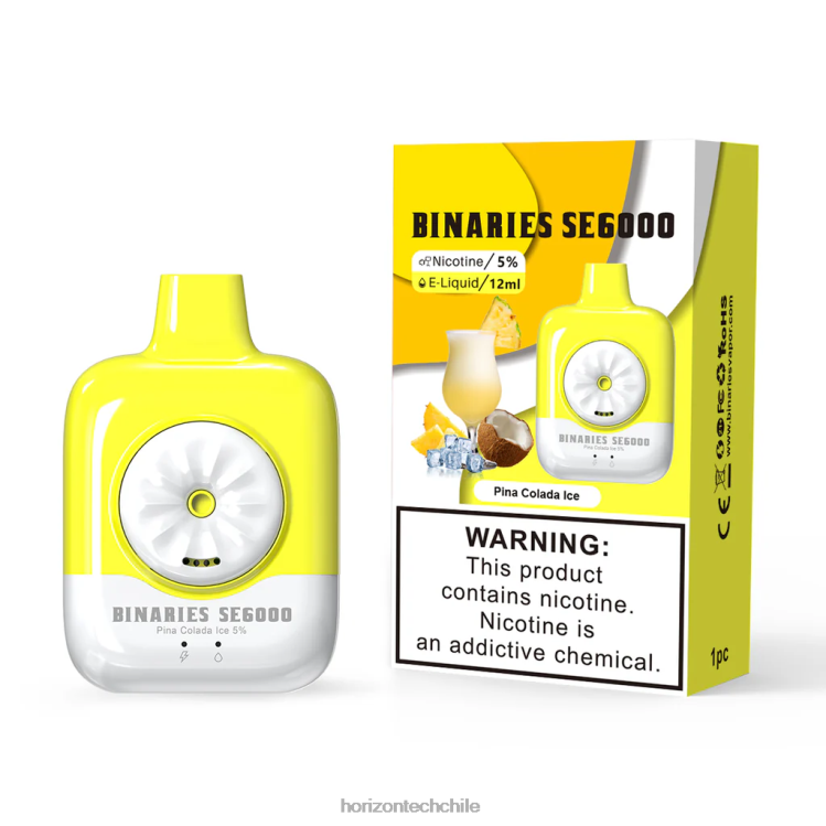 HorizonTech Binaries Cabin desechable se 12ml hielo de piña colada - Horizon Tech Vape Tank 2ZV4Z129