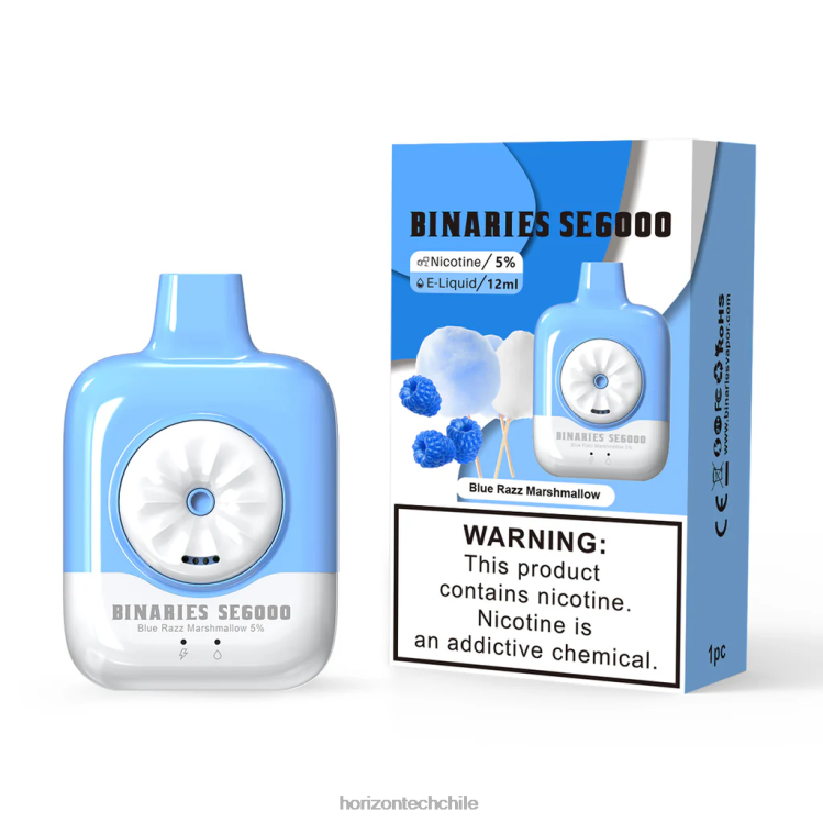HorizonTech Binaries Cabin desechable se 12ml malvavisco razz azul - HorizonTech Chile 2ZV4Z136