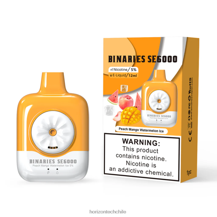HorizonTech Binaries Cabin desechable se 12ml melocotón mango sandía hielo - Horizon Tech Company 2ZV4Z143