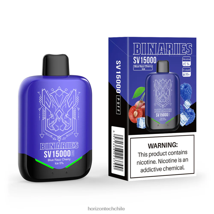 HorizonTech Binaries Cabin desechables hielo de cereza azul razz - Horizon Tech Company 2ZV4Z3