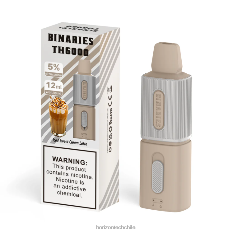 HorizonTech Binaries Cabin th6000 desechable 12ml café con leche helado de crema dulce - Horizon Tech Vape Coils 2ZV4Z124