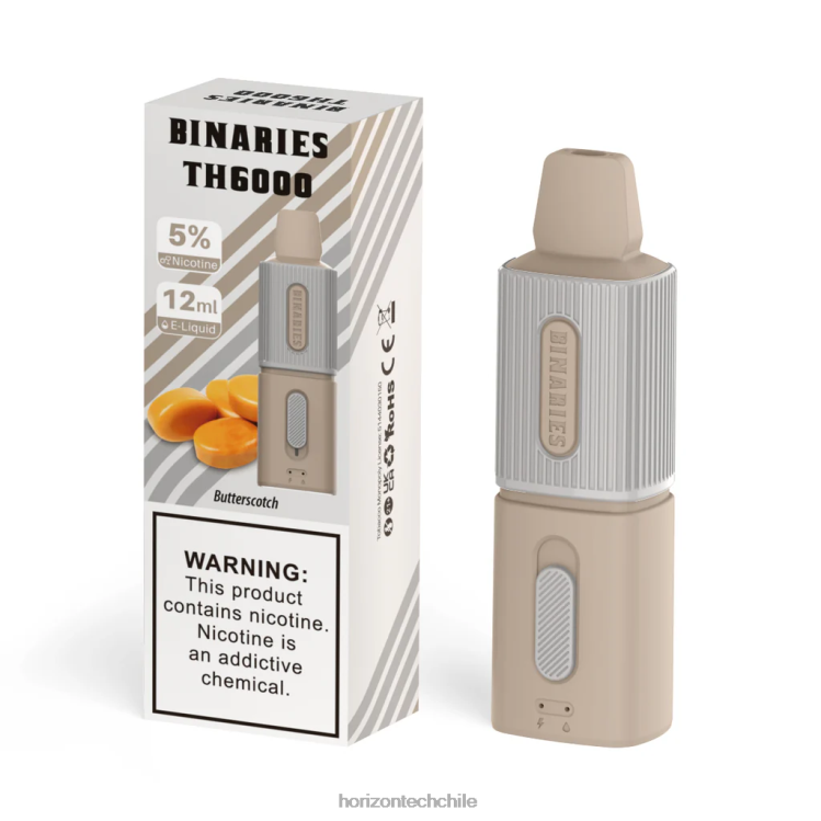 HorizonTech Binaries Cabin th6000 desechable 12ml caramelo de azúcar con mantequilla - Horizon Tech Company 2ZV4Z103