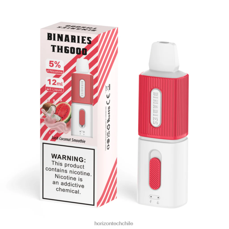HorizonTech Binaries Cabin th6000 desechable 12ml exuberante batido de coco - Horizon Tech Vape Tank 2ZV4Z119
