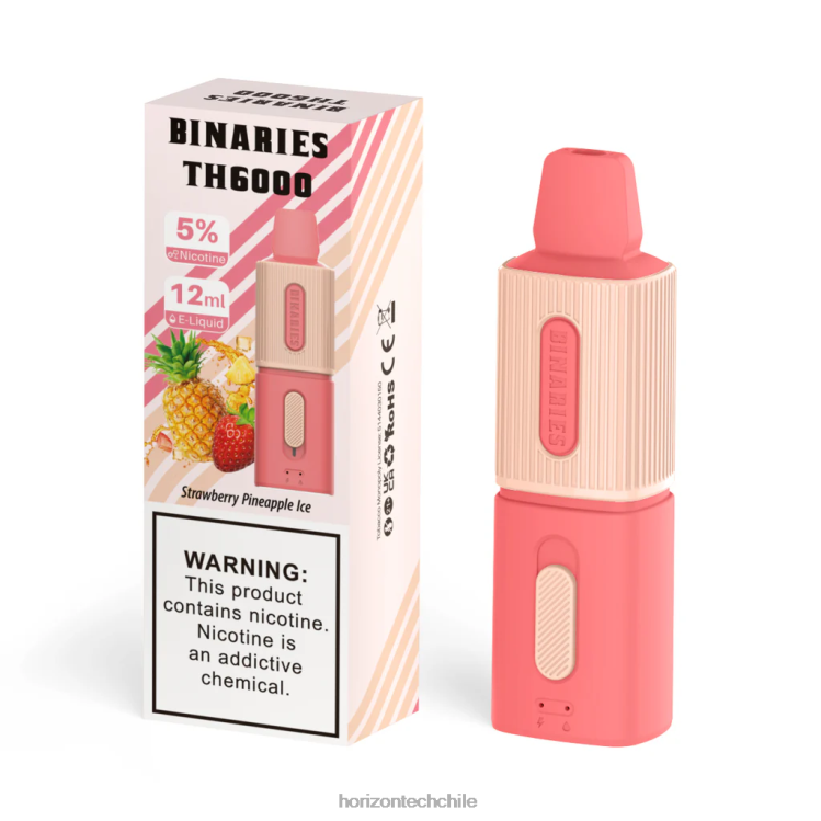 HorizonTech Binaries Cabin th6000 desechable 12ml hielo de fresa y piña - Horizon Tech Coils 2ZV4Z105