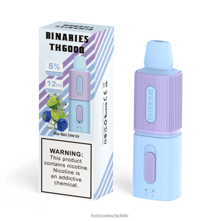 HorizonTech Binaries Cabin th6000 desechable 12ml hielo de lima azul razz - HorizonTech Chile 2ZV4Z106