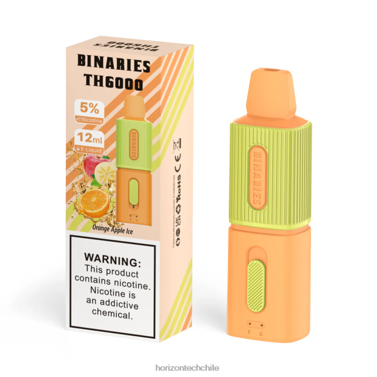 HorizonTech Binaries Cabin th6000 desechable 12ml hielo de manzana naranja - Horizon Tech Company 2ZV4Z113