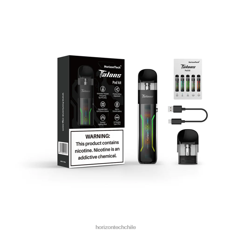 HorizonTech Talons kit de inicio negro clasico - HorizonTech Disposable Vape 2ZV4Z21
