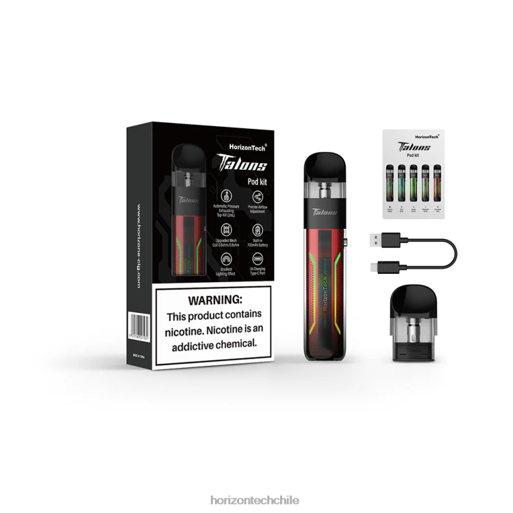 HorizonTech Talons kit de inicio rojo cinabrio - HorizonTech Vape Kit 2ZV4Z202